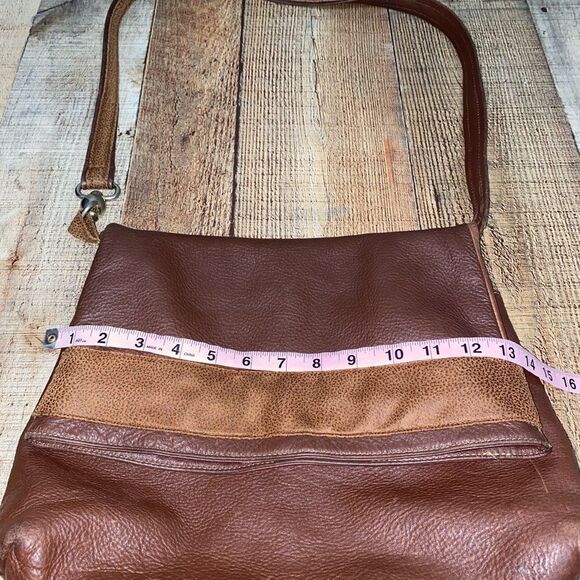 Stefania Italy brown pebbled soft leather shoulder bag - Picture 11 of 13